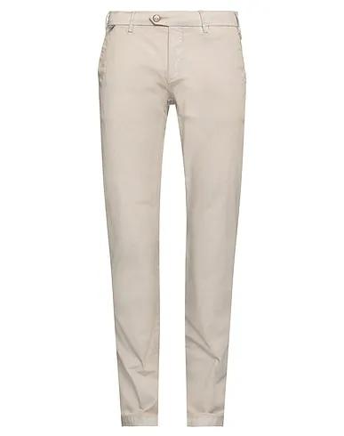 Dove grey Cotton twill Casual pants