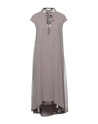 Dove grey Crêpe Long dress