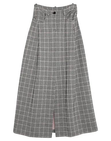 Dove grey Flannel Maxi Skirts