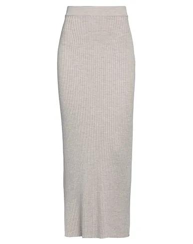 Dove grey Knitted Maxi Skirts