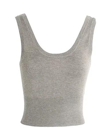 Dove grey Knitted Oversize-T-Shirt