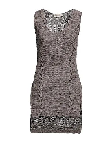 Dove grey Knitted Sleeveless sweater