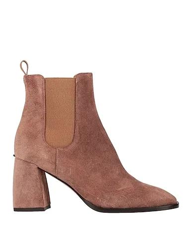 Dove grey Leather Ankle boot VELOUR NEFER COCCO

