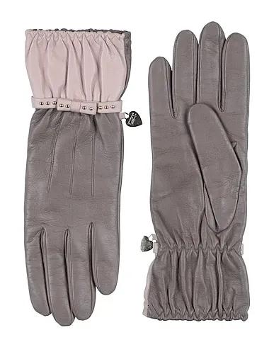 Dove grey Leather Gloves