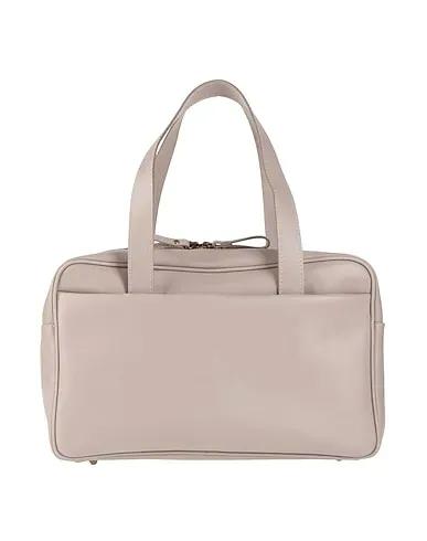 Dove grey Leather Handbag