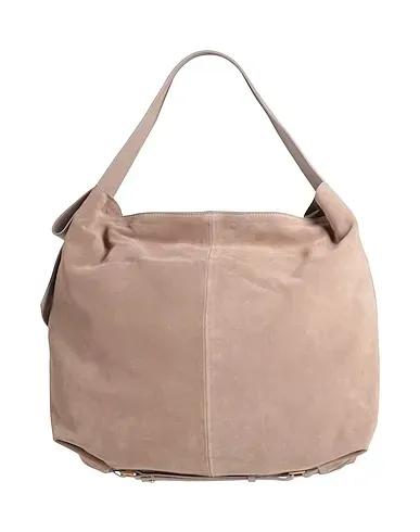 Dove grey Leather Handbag