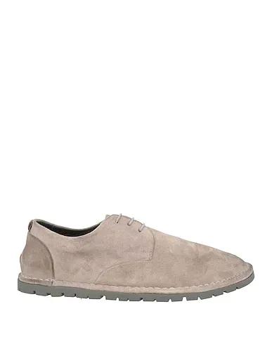Dove grey Leather Laced shoes
