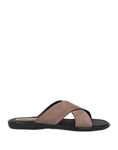Dove grey Leather Sandals