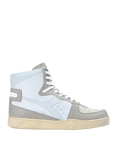 Dove grey Leather Sneakers MI BASKET
