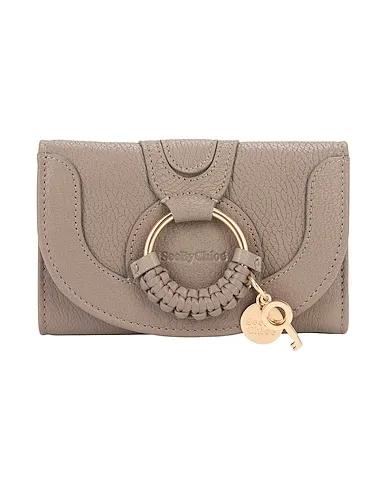 Dove grey Leather Wallet hana complete medium wallet
