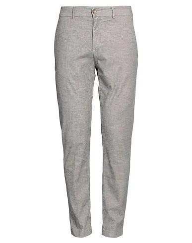 Dove grey Plain weave Casual pants