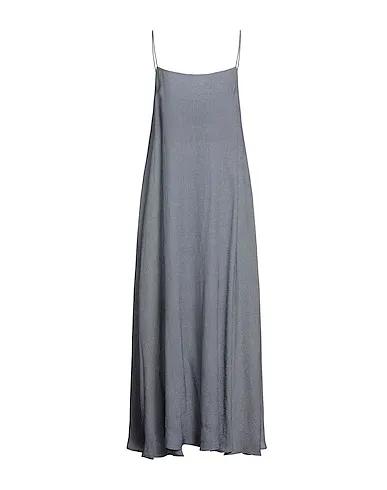 Dove grey Plain weave Long dress