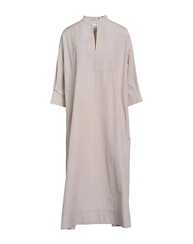 Dove grey Plain weave Midi dress