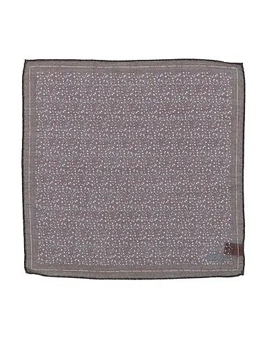 Dove grey Plain weave Scarves and foulards
