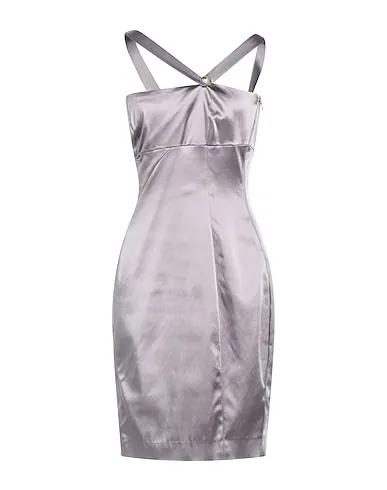 Dove grey Satin Short dress