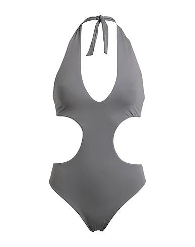 Dove grey Synthetic fabric One-piece swimsuits