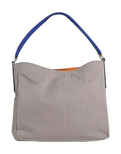 Dove grey Techno fabric Handbag
