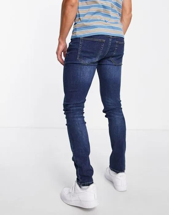 Drake stretch jeans in mid wash