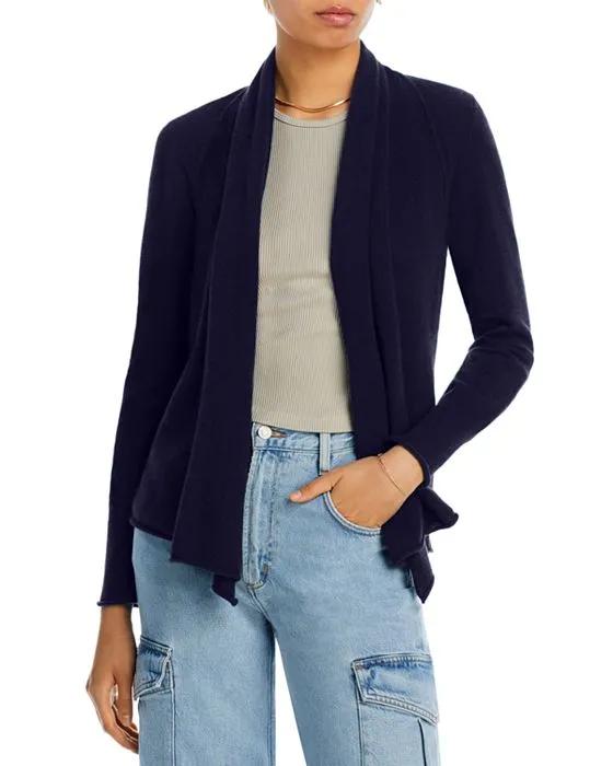 Draped Open-Front Cashmere Cardigan - 100% Exclusive 