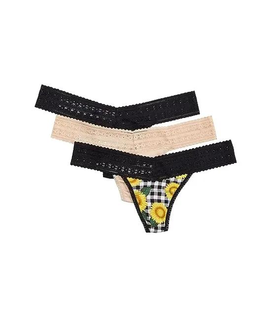 Dream Low Rise Thong 3-Pack