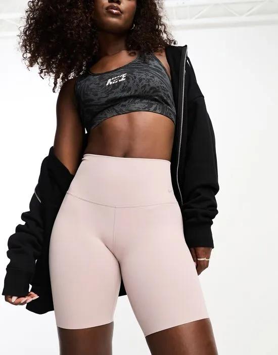 Dri-Fit 8inch legging shorts in stone