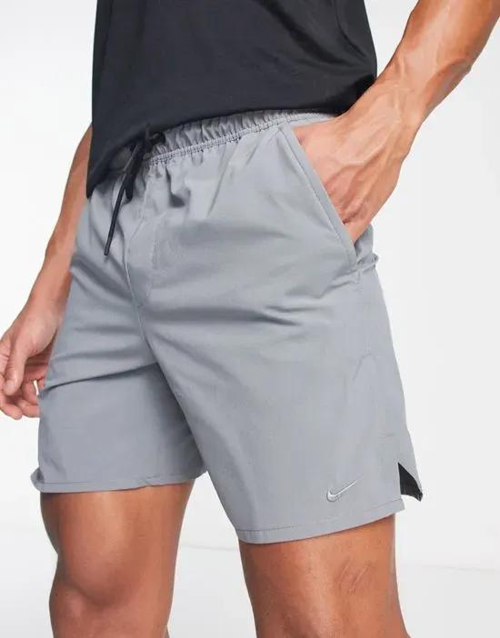 Dri-FIT Unlimited 7inch shorts in gray
