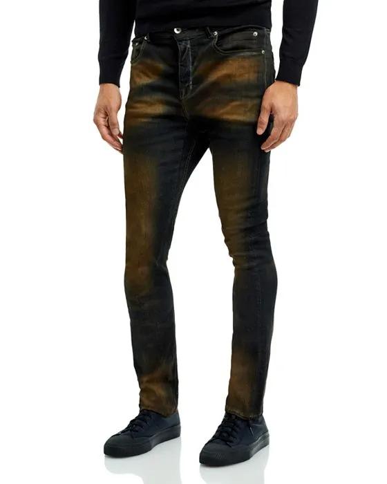 DRKSHDW by Rick Owens Detroit Cut Straight Fit Jeans in Mud Brown