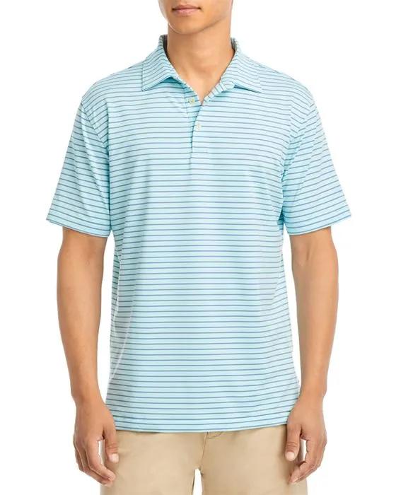 Drum Performance Jersey Stripe Classic Fit Polo Shirt