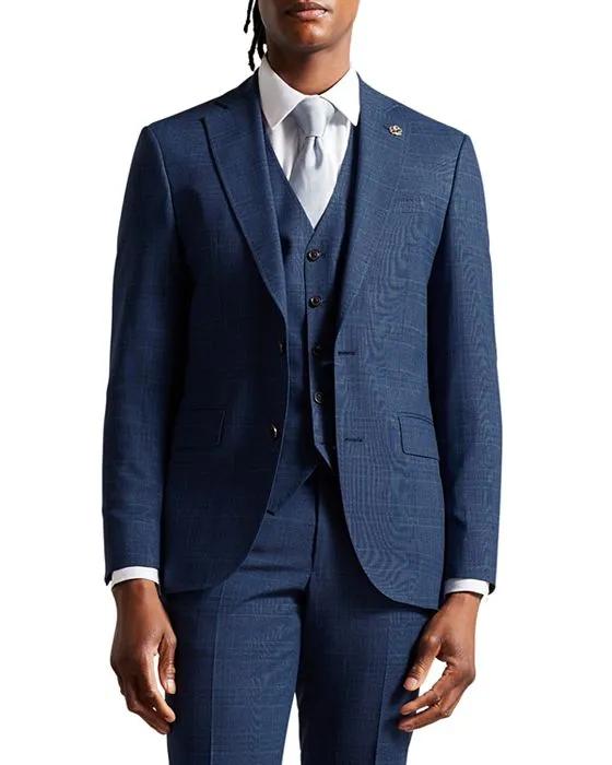 Dryden Navy Check Suit Vest