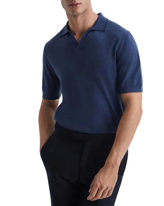 Duchie Wool Open Collar Regular Fit Polo Shirt