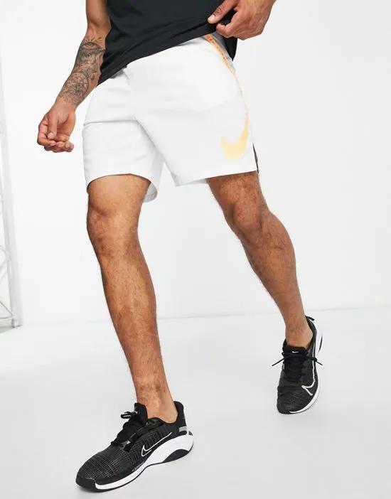 DYE Dri-FIT 6.0 shorts in white