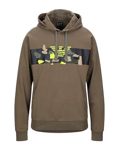 EA7 | Military green Men‘s Hooded Sweatshirt