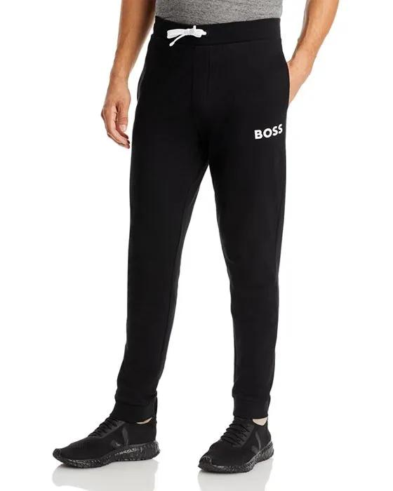 Ease Cotton Logo Print Joggers Regular Fit