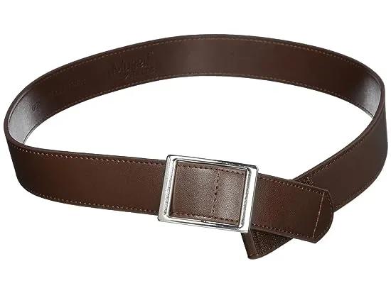 Easy One Handed Genuine Leather with Faux Buckle