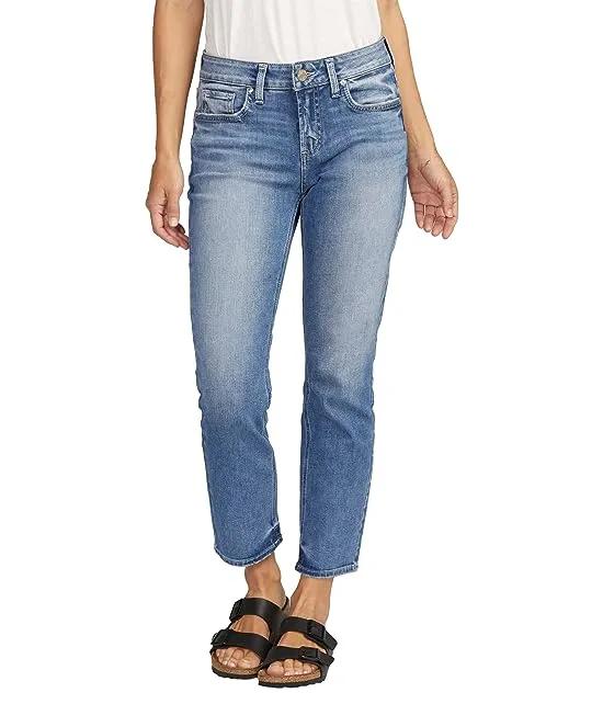 Elyse Mid-Rise Straight Leg Crop Jeans L43031EPX389
