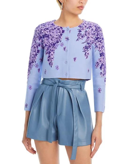 Embellished Knit Cardigan Sweater