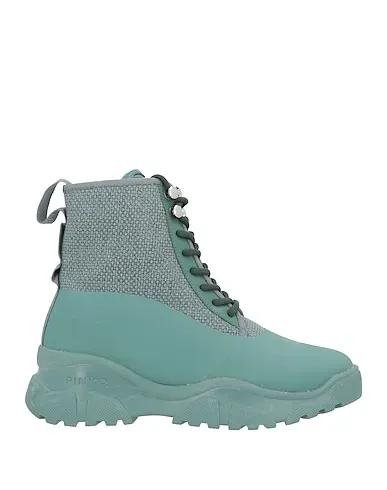 Emerald green Canvas Ankle boot