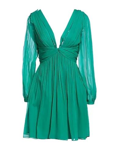 Emerald green Chiffon Elegant dress