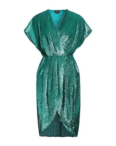 Emerald green Chiffon Short dress