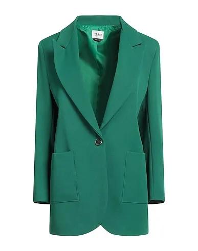 Emerald green Cotton twill Blazer