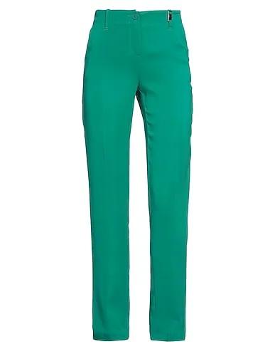 Emerald green Crêpe Casual pants