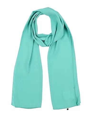 Emerald green Crêpe Scarves and foulards