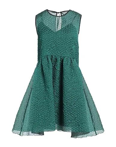 Emerald green Crêpe Short dress