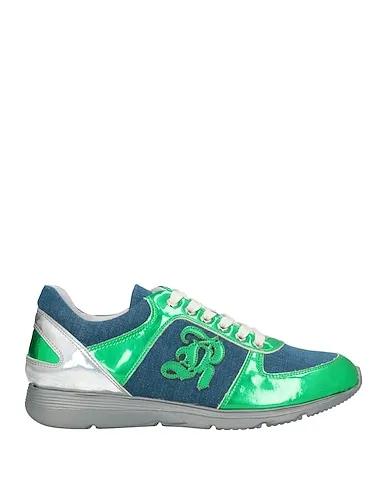 Emerald green Denim Sneakers