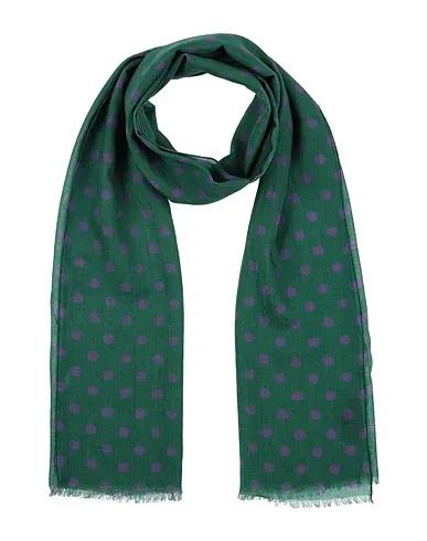 Emerald green Gauze Scarves and foulards