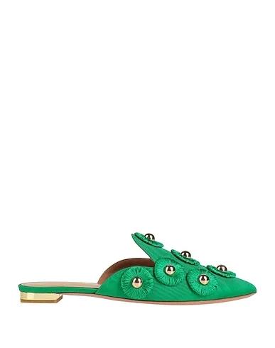Emerald green Grosgrain Mules and clogs