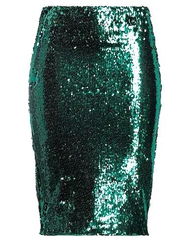 Emerald green Jersey Midi skirt