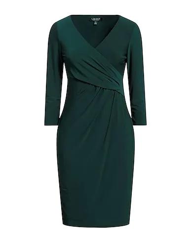 Emerald green Jersey Short dress