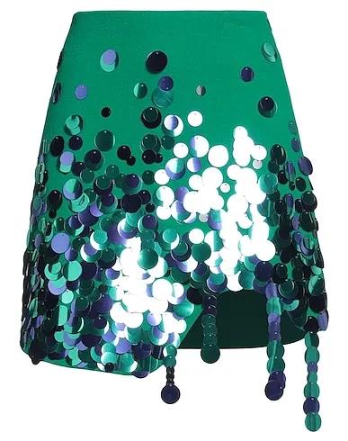 Emerald green Knitted Mini skirt