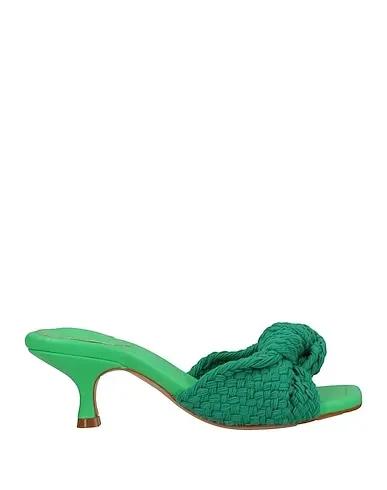 Emerald green Knitted Sandals
